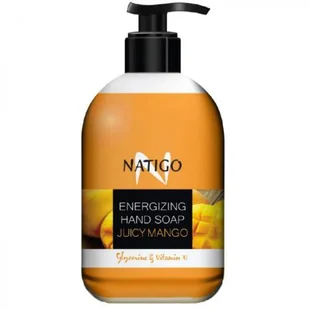 NATIGO Energetyzujące mydło w płynie Juicy Mango, 500ml - Mydła - miniaturka - grafika 1