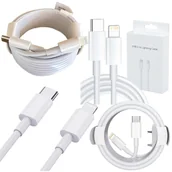 Kable USB - Kabel USB C szybkie ładowanie USB-C do lightning PD27W przewód 1m mocny - miniaturka - grafika 1