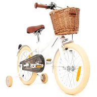 Rowery - Rower dziecięcy GERMINA Vintage 16 cali dla dziewczynki Biały - miniaturka - grafika 1