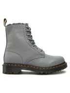 Glany damskie - Dr. Martens Glany 1460 Serena 31301775 Szary - miniaturka - grafika 1