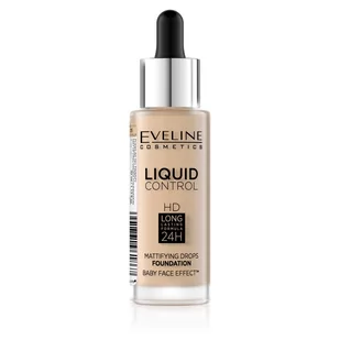 Eveline Liquid Control HD Matujący podkład do twarzy 015 Light Vanilla 32ml 33424-uniw - Podkłady do twarzy - miniaturka - grafika 1