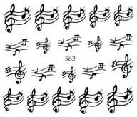 Ozdoby do paznokci - Naklejki wodne na paznokcie - nr 562 - miniaturka - grafika 1