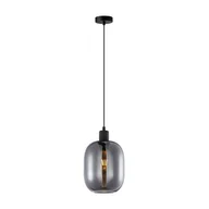 Lampy sufitowe - Talia lampa wisząca 1xE27 czarna/dymiony PND-36479A-1-BK-SG - miniaturka - grafika 1