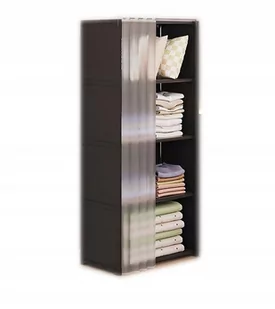 SZAFA Modułowa SKŁADANA Wieszak GARDEROBA na UBRANIA Metalowa 125x28x40cm - Szafy - miniaturka - grafika 1