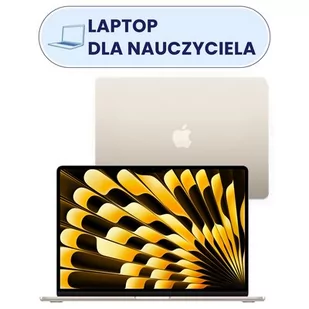 Laptop APPLE MacBook Air 2024 15.3" M3 8GB RAM 512GB SSD macOS Księżycowa poświata - Laptopy - miniaturka - grafika 1