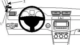 ProClip do Volkswagen Passat 12-14 - Uchwyty samochodowe do telefonów - miniaturka - grafika 1