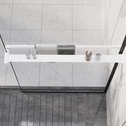 Akcesoria łazienkowe - vidaXL Półka ścienna do prysznica typu walk-in, biała, 80cm, aluminium - miniaturka - grafika 1