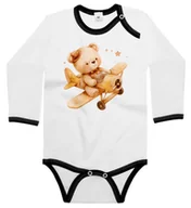 Body dla niemowląt - Body dziecięce Boho Misio Pluszak Pilot Samolotu Dzień Misia 86/92 - miniaturka - grafika 1