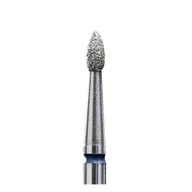 Frezarki do paznokci - Staleks Frez Diamentowy Oliwka Ostra Niebieska 1,8/4mm - miniaturka - grafika 1