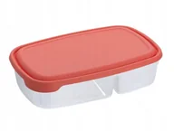 Pojemniki kuchenne - POJEMNIK PUDEŁKO PLASTIKOWE NA ŻYWNOŚĆ DWUDZIELNY - miniaturka - grafika 1