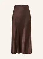 Spódnice - Anine Bing Satynowa Spódnica Bar Z Jedwabiu braun - miniaturka - grafika 1