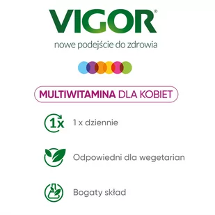 VIGOR Multiwitamina ONA 50+, 60 tabletek - Witaminy i minerały - miniaturka - grafika 4