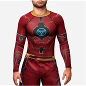 Kimona, stroje i obuwie - Hayabusa Rashguard Marvel Iron Man Długi Rękaw Black - miniaturka - grafika 1