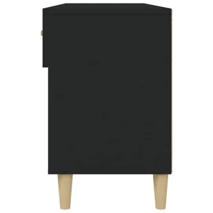 Lumarko Szafka na buty, czarna, 102x35x55 cm, materiał drewnopochodny - Szafki na buty - miniaturka - grafika 9