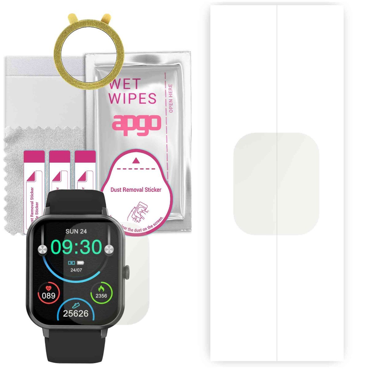 1x Folia hydrożelowa MATOWA do Colmi P20 Plus - apgo Smartwatch Hydrogel MATTE Protection Ochrona na ekran smartwatcha