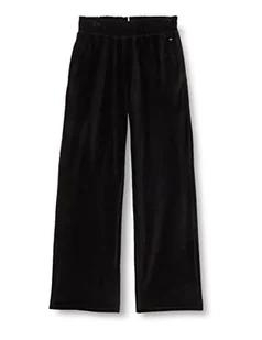 Tommy Hilfiger Damskie spodnie dresowe z szerokimi nogawkami, Czarny, XS - Spodnie damskie - miniaturka - grafika 1