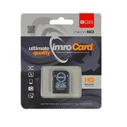 Karty pamięci - IMRO SDHC Class 10 8GB + adapter (KOM000654) - miniaturka - grafika 1