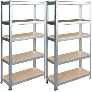 Regał metalowy, magazynowy, 2 szt, Humberg, 75x30x150 cm - Szafy i regały magazynowe - miniaturka - grafika 1