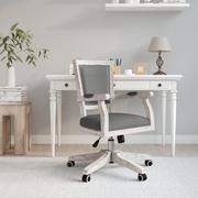 Fotele i krzesła biurowe - Obrotowe krzesło biurowe, ciemnoszare, obite tkaniną Lumarko! - miniaturka - grafika 1