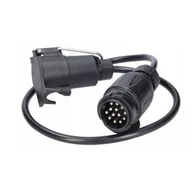 Akcesoria motoryzacyjne - Adapter 13/7 Przejściówka Do Przyczep Przewód 0,8m Wtyczka Gniazdo Przedłuż - miniaturka - grafika 1