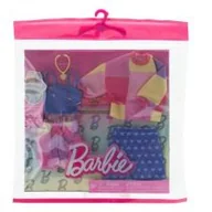 Lalki dla dziewczynek - Barbie ubranka + akcesoria 2-pak HRH42 Mattel - miniaturka - grafika 1
