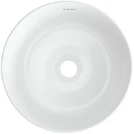 Umywalki - Deante Jasmin Umywalka nablatowa 28 cm biała CDJ6U2S - miniaturka - grafika 1