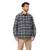 Koszule męskie - Męska koszula flanelowa Jack Wolfskin VAN VIEW SHIRT M night blue 41 - S - miniaturka - grafika 1
