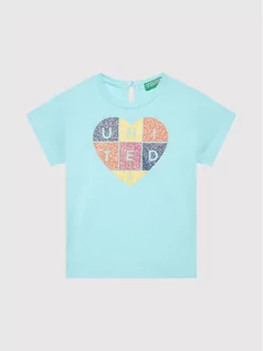 Koszulki dla chłopców - Benetton United Colors Of T-Shirt 3I1XC1527 Niebieski Regular Fit - grafika 1