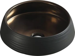 Umywalka Mexen Mexen Ariana umywalka nablatowa 43 x 43 cm czarno/złota - 22054366 - Umywalki - miniaturka - grafika 1