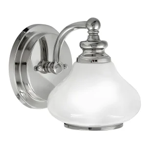 Kikiet łazienkowy Ainsley - Ardant Decor - biały klosz - Lampy ścienne - miniaturka - grafika 1