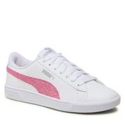 Buty dla dziewczynek - Sneakersy Puma Vikky V3 Glitz Fs Jr 389678 02 Puma White/Pink/Silver - miniaturka - grafika 1