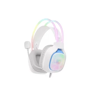 ONIKUMA X22 Słuchawki gamingowe nauszne RGB : Kolor - biały - Słuchawki - miniaturka - grafika 2