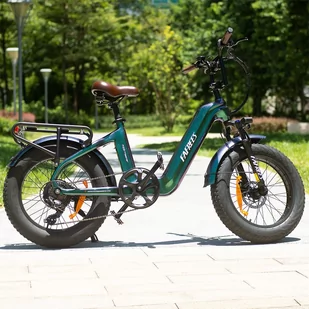 FAFREES F20 Master E-bike 20*4.0 inch Air Tire 500W Rear Drive 25km/h Max Speed 48V 22.5Ah Battery 140-160km Range Green - Rowery - miniaturka - grafika 16