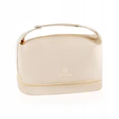 Kosmetyczki, organizery i kuferki - Elegancka Kosmetyczka Betlewski z Uchwyt Beżowy - miniaturka - grafika 1