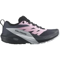 Buty sportowe damskie - Damskie Buty do biegania w terenie SALOMON SENSE RIDE 5 W L47147000 – Granatowy - miniaturka - grafika 1