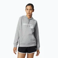 Bluzy damskie - Bluza damska New Balance Core Fleece Hoodie grey - miniaturka - grafika 1