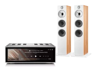 Rose RS520 (srebrny) + 603 S2 (dąb) - Zestawy stereo - miniaturka - grafika 1