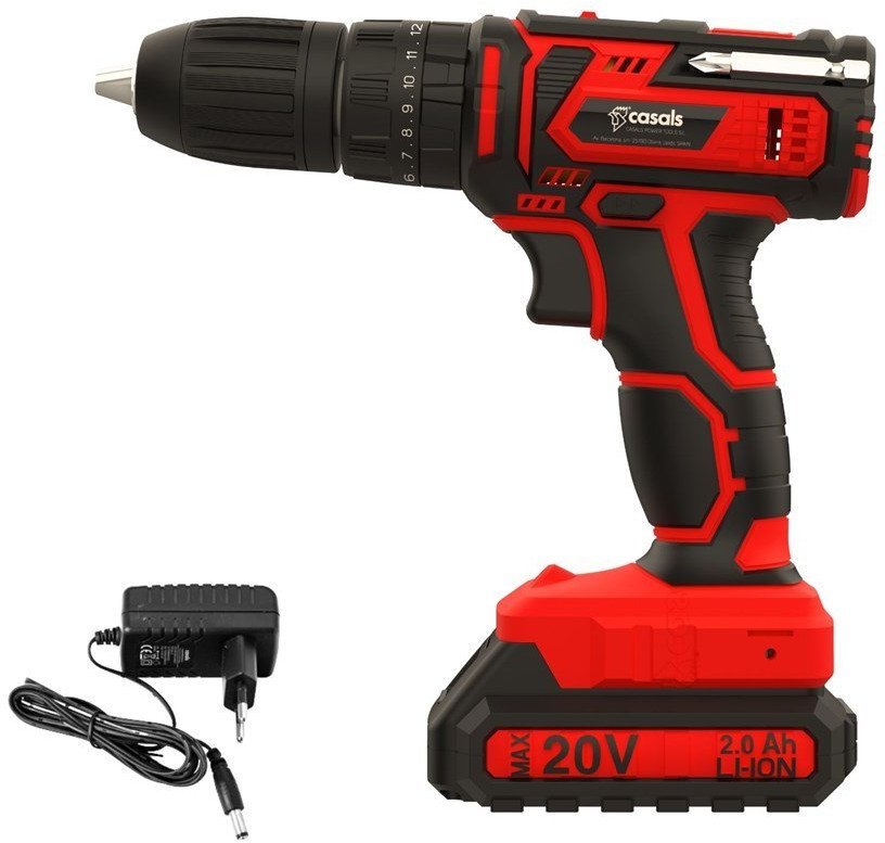 CASALS Wkrętarko-wiertarka bezprzewodowa akumulatorowa 20V CID2050B