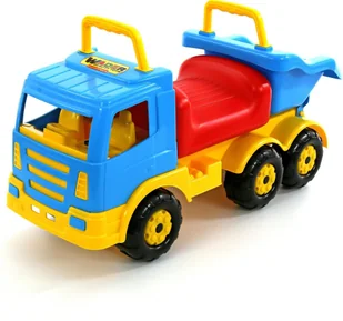 Wader Quality Toys Olbrzymia ciężarówka Jeździk pchacz Wywrotka do piasku 69 cm 6614 - Jeździki dla dzieci - miniaturka - grafika 10
