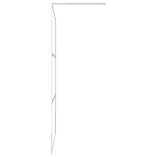 VidaXL Ścianka prysznicowa z półką chrom, 80x195 cm, ESG i aluminium - Ścianki i drzwi prysznicowe - miniaturka - grafika 7
