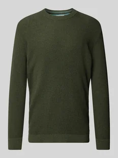 Sweter z dzianiny o kroju regular fit z oddychającej, miękkiej bawełny - Swetry męskie - miniaturka - grafika 1
