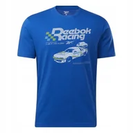 Koszulki męskie - REEBOK - T-SHIRT MĘSKI - GS REEBOK RACING T-SHIRT HH8529 koszulka NIEBIESKA - miniaturka - grafika 1