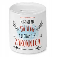 Skarbonki - Skarbonka Dla Zakonnicy na Urodziny na Prezent z Nadrukiem ze Zdjęciem - miniaturka - grafika 1