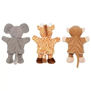 Goki - Pacynki z nóżkami - żyrafa, małpka, słoń - Pacynki - miniaturka - grafika 1