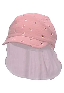 Sterntaler Unisex dziecięca czapka z daszkiem kark kwiaty czapka dziecięca, delikatny róż, normalna, delikatny róż, 51 - Czapki damskie - miniaturka - grafika 1