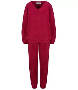 Sztruksowy damski dres złożony z bluzy i spodni Luźny fason - Dresy damskie - miniaturka - grafika 1