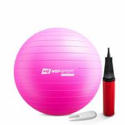 Piłki do ćwiczeń - Piłka fitness 55cm z pompką - różowa - miniaturka - grafika 1