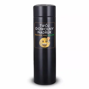 Czarny Kubek Termiczny Termos Twoim Nadrunkiem Prezent Twój Dowolny Nadruk - Kubki termiczne - miniaturka - grafika 1