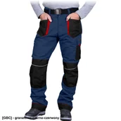 Odzież robocza - Leber & Hollman INNY Spodnie ochronne ocieplane do pasa M granatowo-czarno-czerwony 114L376 - miniaturka - grafika 1