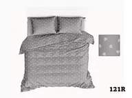 Pościel dla dzieci - Pościel 110x140 R121 szara serca serduszka białe 275D - miniaturka - grafika 1